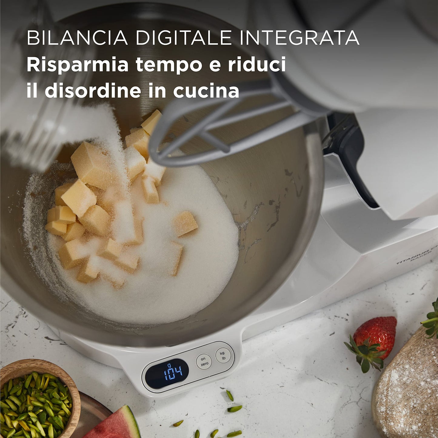 Kenwood Titanium Chef Baker XL Doppia Ciotola da 5L e 7L e Food Processor