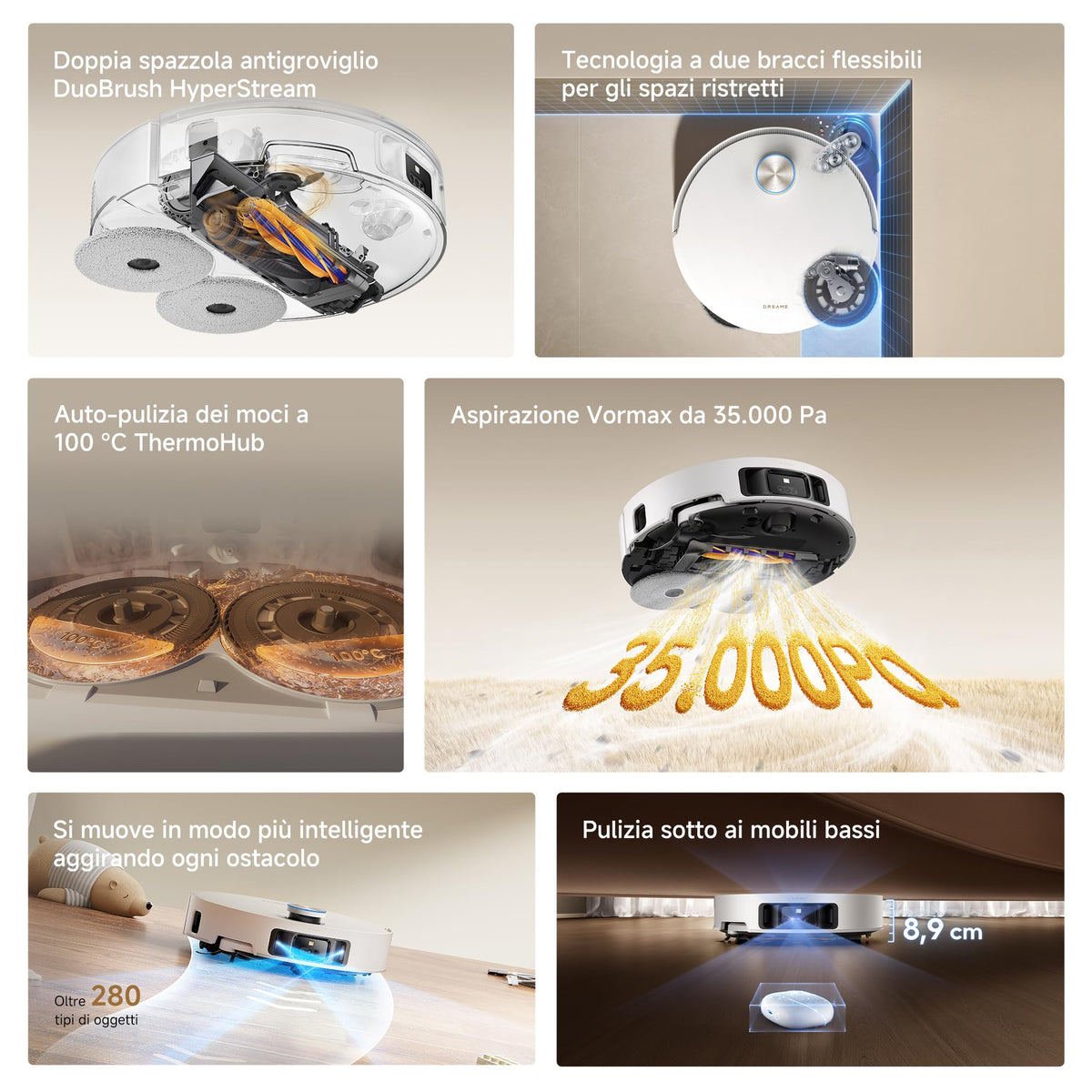 Dreame L50 Ultra AE: Robot Aspirapolvere Lavapavimenti 28.000 Pa
