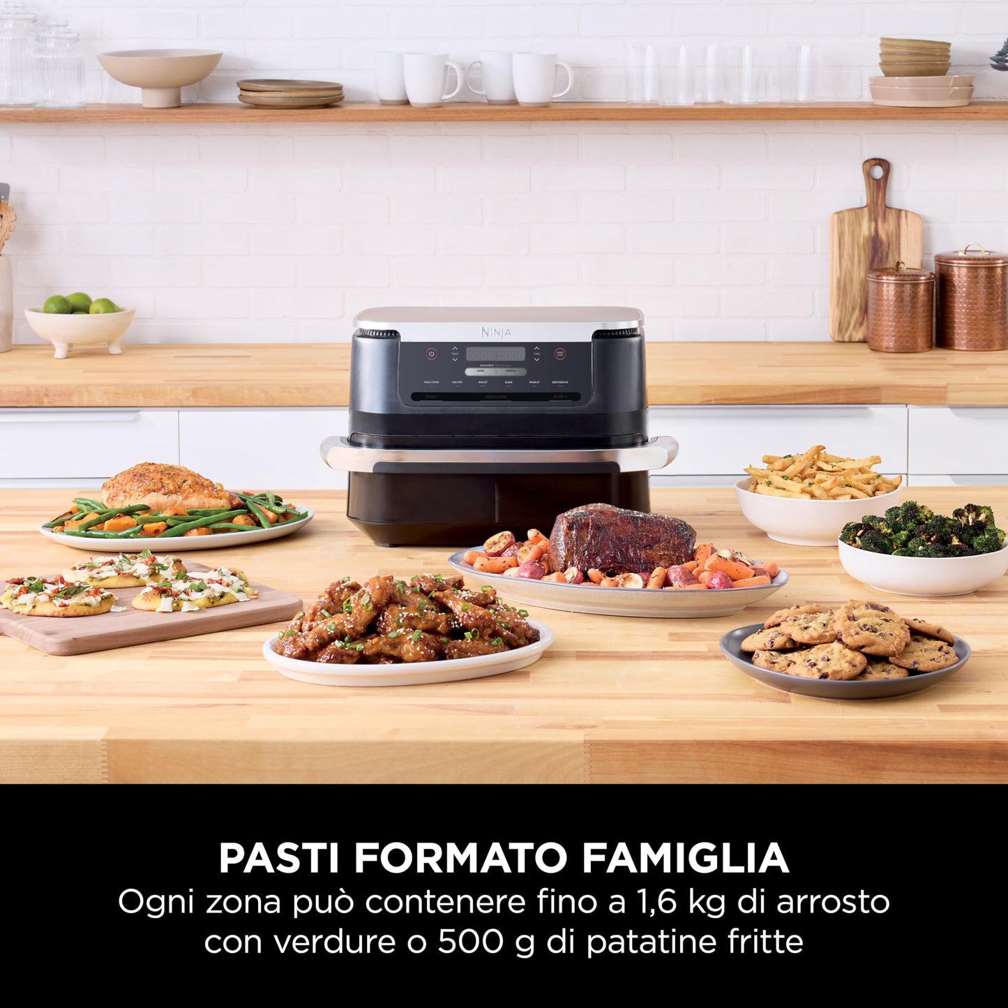 Ninja Foodi FlexDrawer - Friggitrice ad Aria Ampia con Separatore Rimovibile