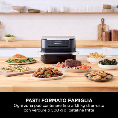 Ninja Foodi FlexDrawer - Friggitrice ad Aria Ampia con Separatore Rimovibile