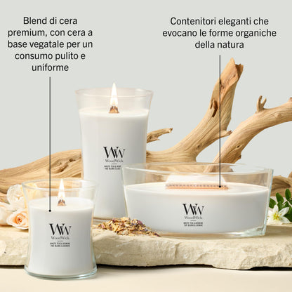 WoodWick Fireside Candela Profumata con Stoppino in Legno 609 g