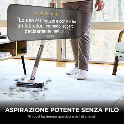 Shark PowerPro Aspirapolvere Senza Filo con FloorDetect e tecnologia Flexology