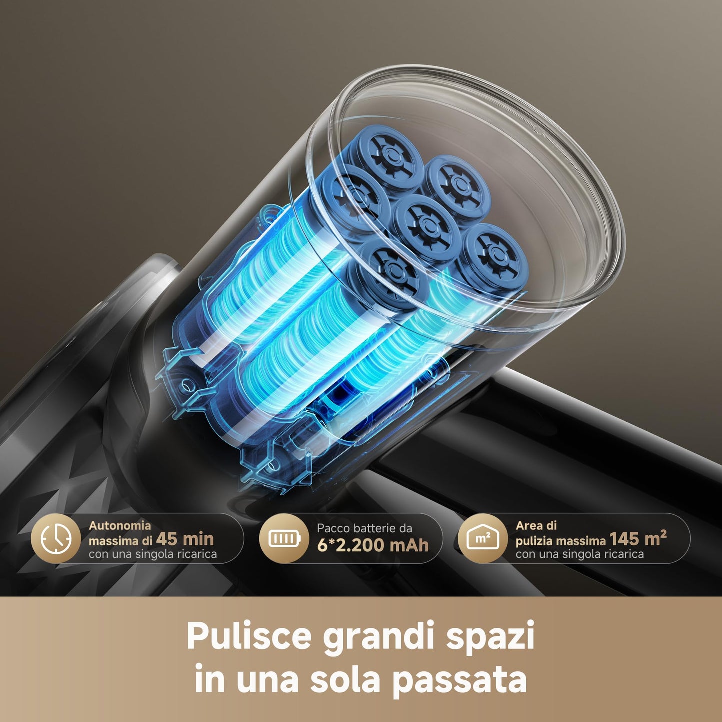 DREAME R20 Aspirapolvere Senza Fili con Tecnologia di rilevamento laser