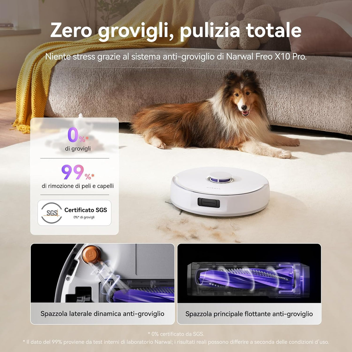 NARWAL Freo X10 Pro: Robot Aspirapolvere Lavapavimenti 11.000 Pa