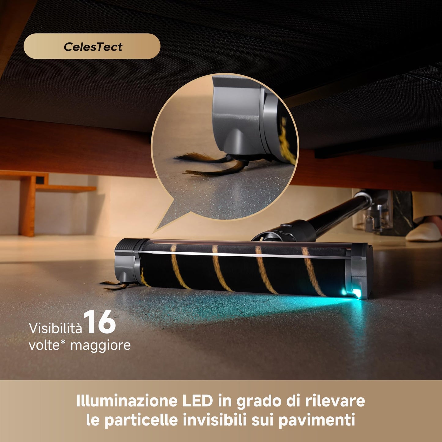 DREAME R20 Aspirapolvere Senza Fili con Tecnologia di rilevamento laser