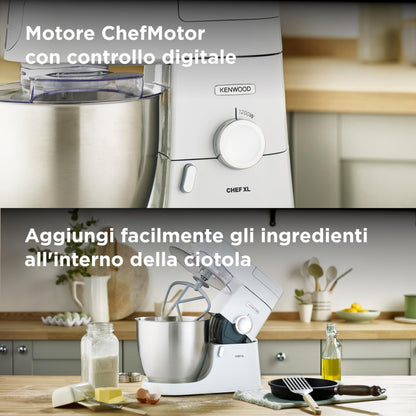 Kenwood Impastatrice Planetaria Chef XL con Ciotola da 6,7L - 1200W