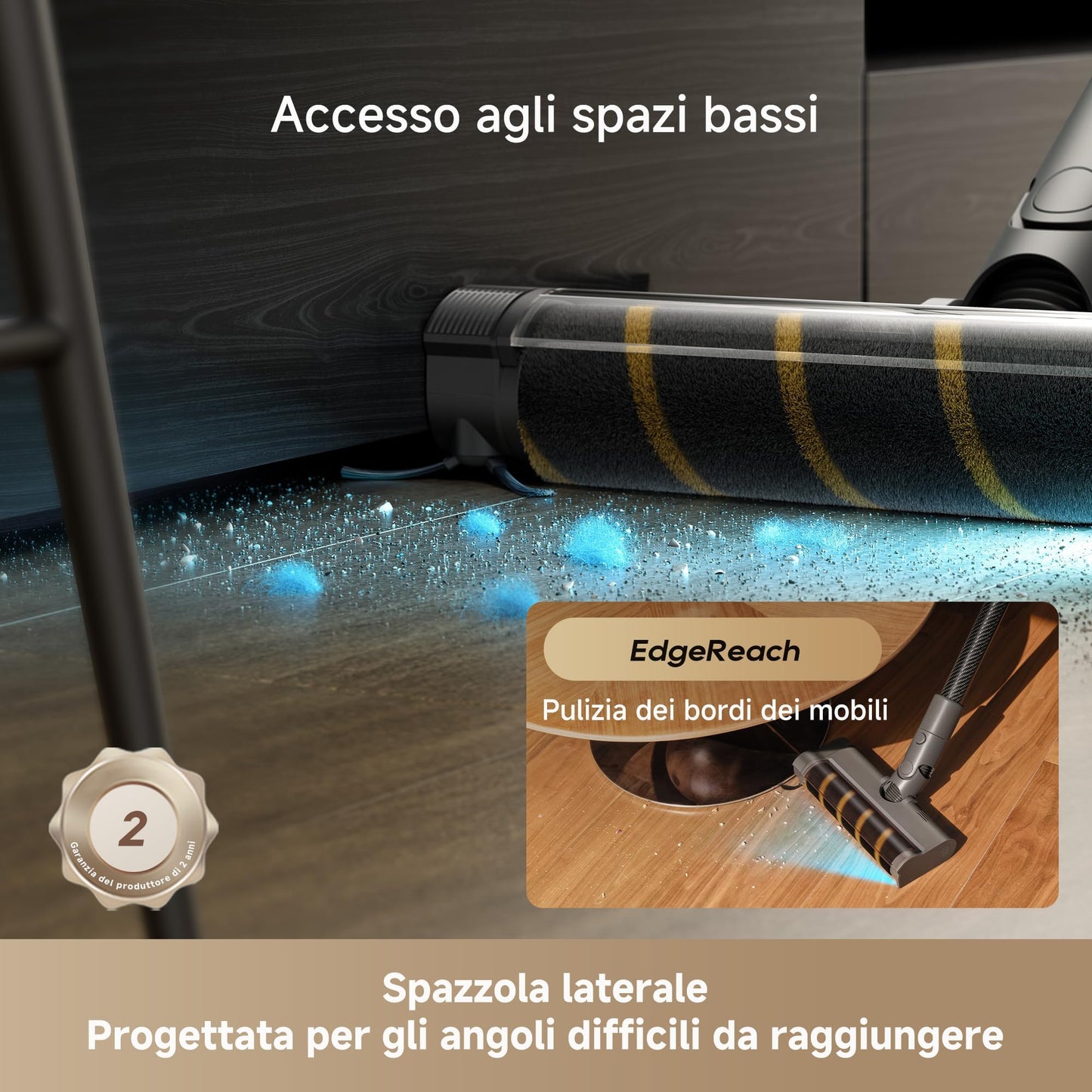 DREAME R20 Aspirapolvere Senza Fili con Tecnologia di rilevamento laser