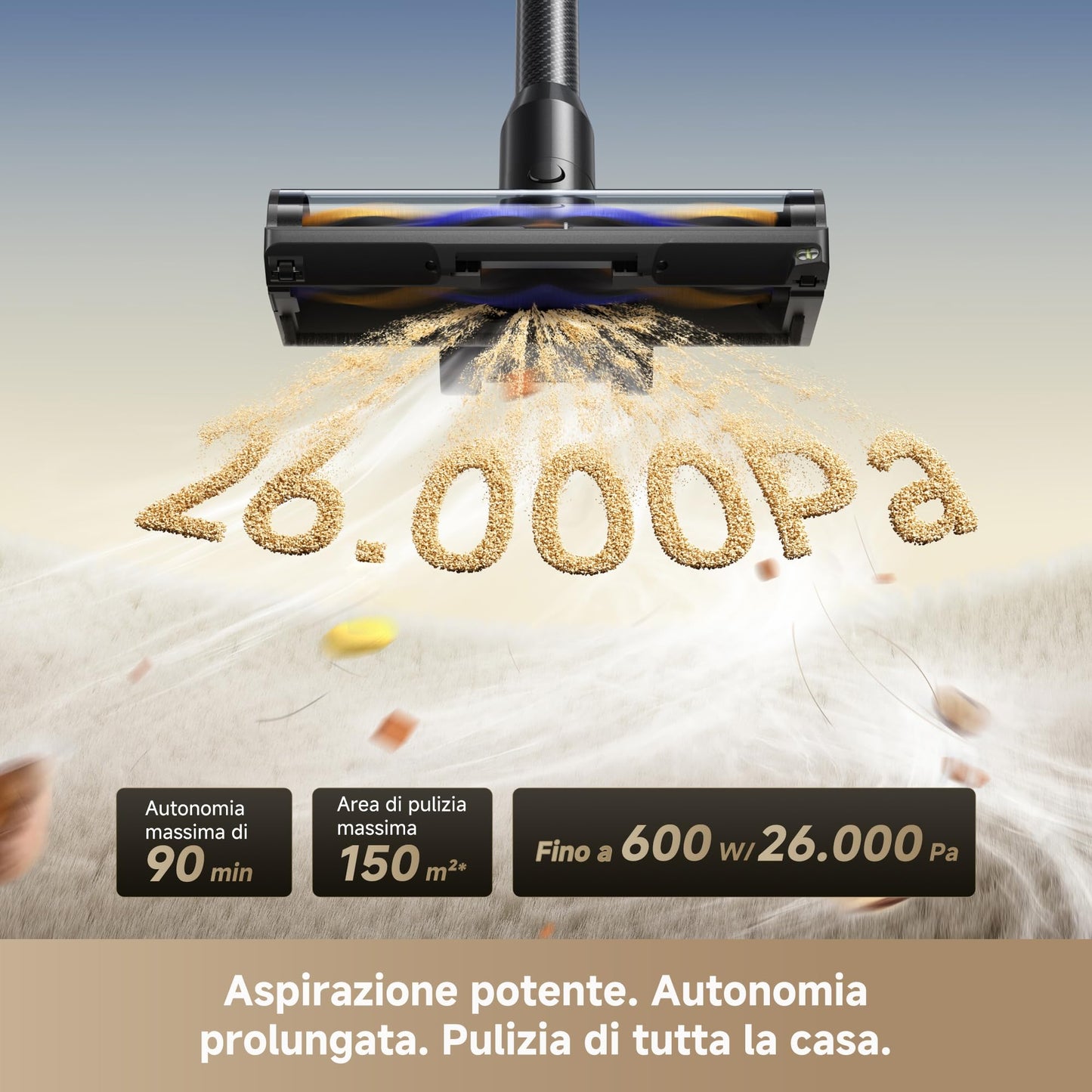 DREAME R20 Aspirapolvere Senza Fili con Tecnologia di rilevamento laser