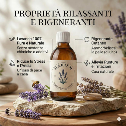 Mariem Olio Essenziale di Lavanda Puro 200 ml per Diffusori