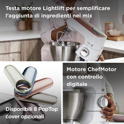 Kenwood Titanium Chef Baker XL Doppia Ciotola da 5L e 7L e Food Processor