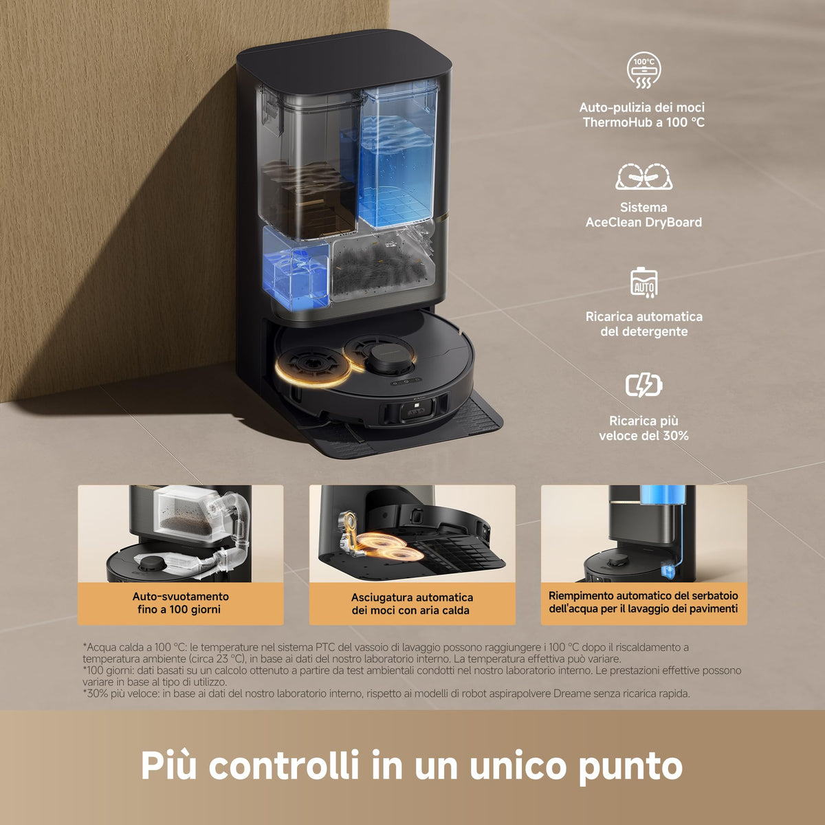 Dreame L50 Ultra AE: Robot Aspirapolvere Lavapavimenti 28.000 Pa