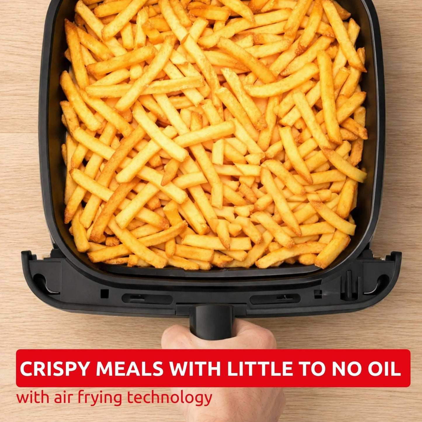 Moulinex Easy Fry Mega, Friggitrice ad Aria Versatile 7,5L/2kg per 8 Persone, 1700-2020W
