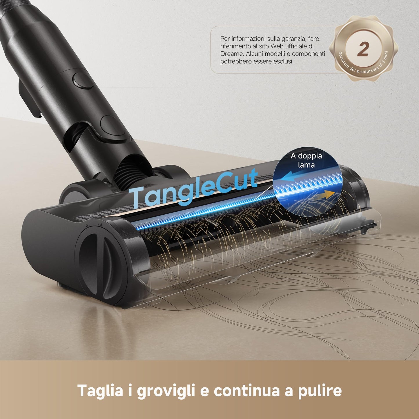 DREAME R20 Aspirapolvere Senza Fili con Tecnologia di rilevamento laser