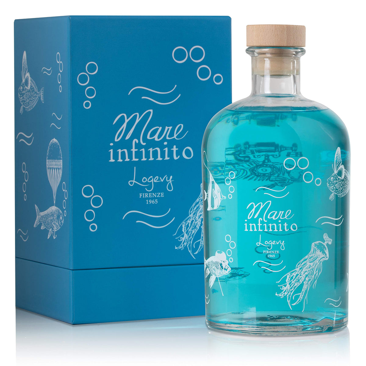 LOGEVY Mare Infinito Profumatore Ambiente con Bastoncini 500 ml