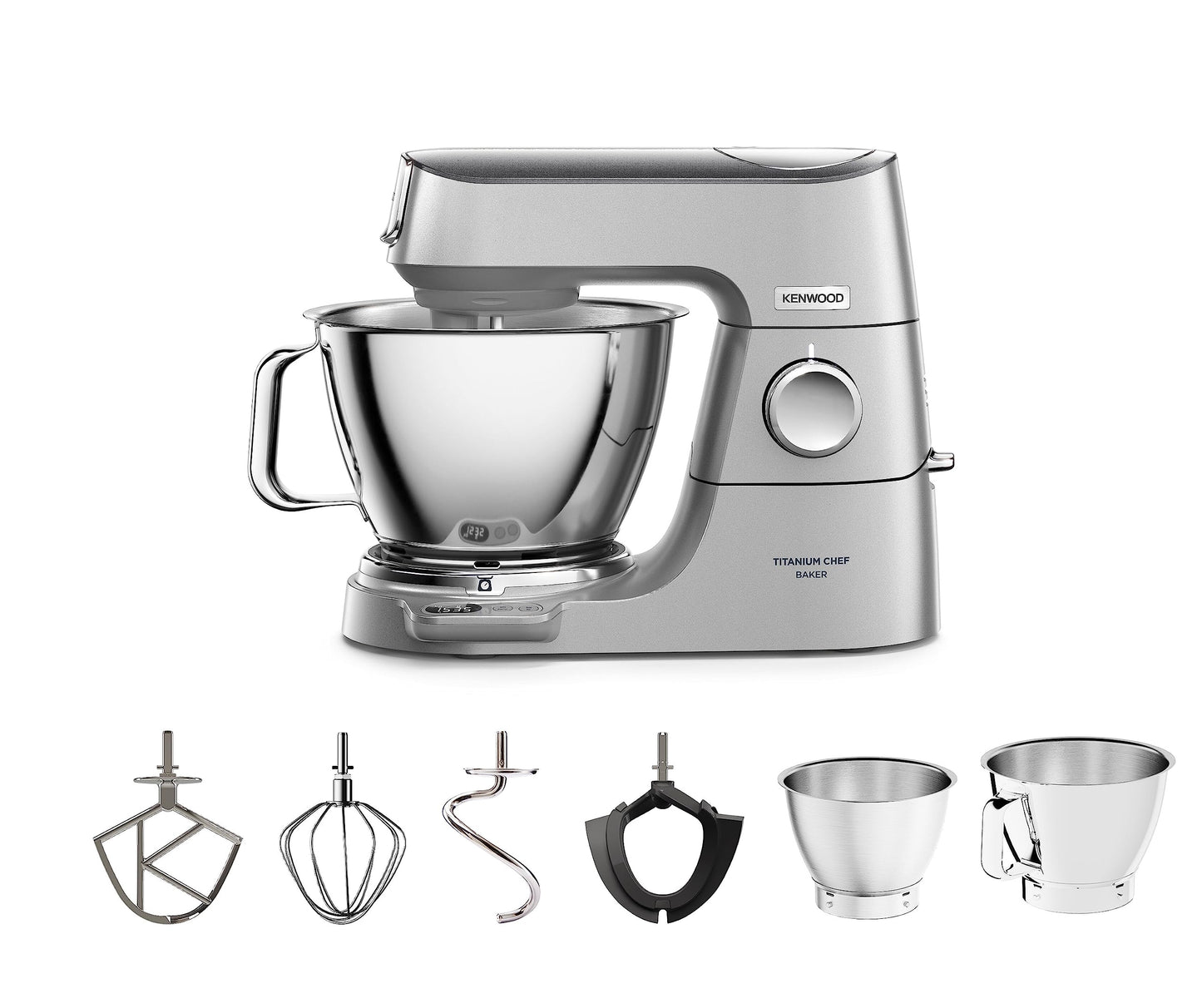 Kenwood Titanium Chef Baker XL Doppia Ciotola da 5L e 7L e Food Processor