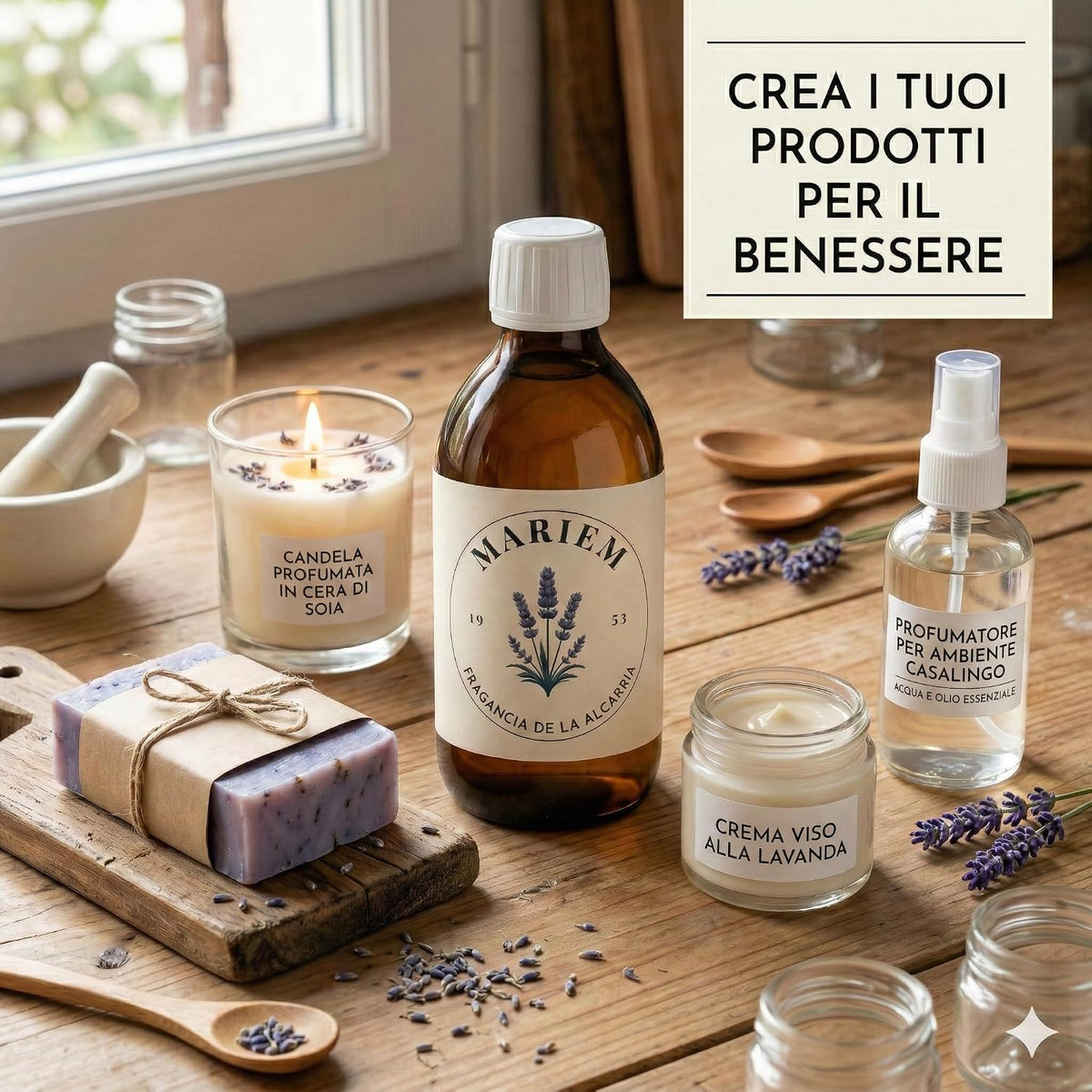 Mariem Olio Essenziale di Lavanda Puro 200 ml per Diffusori