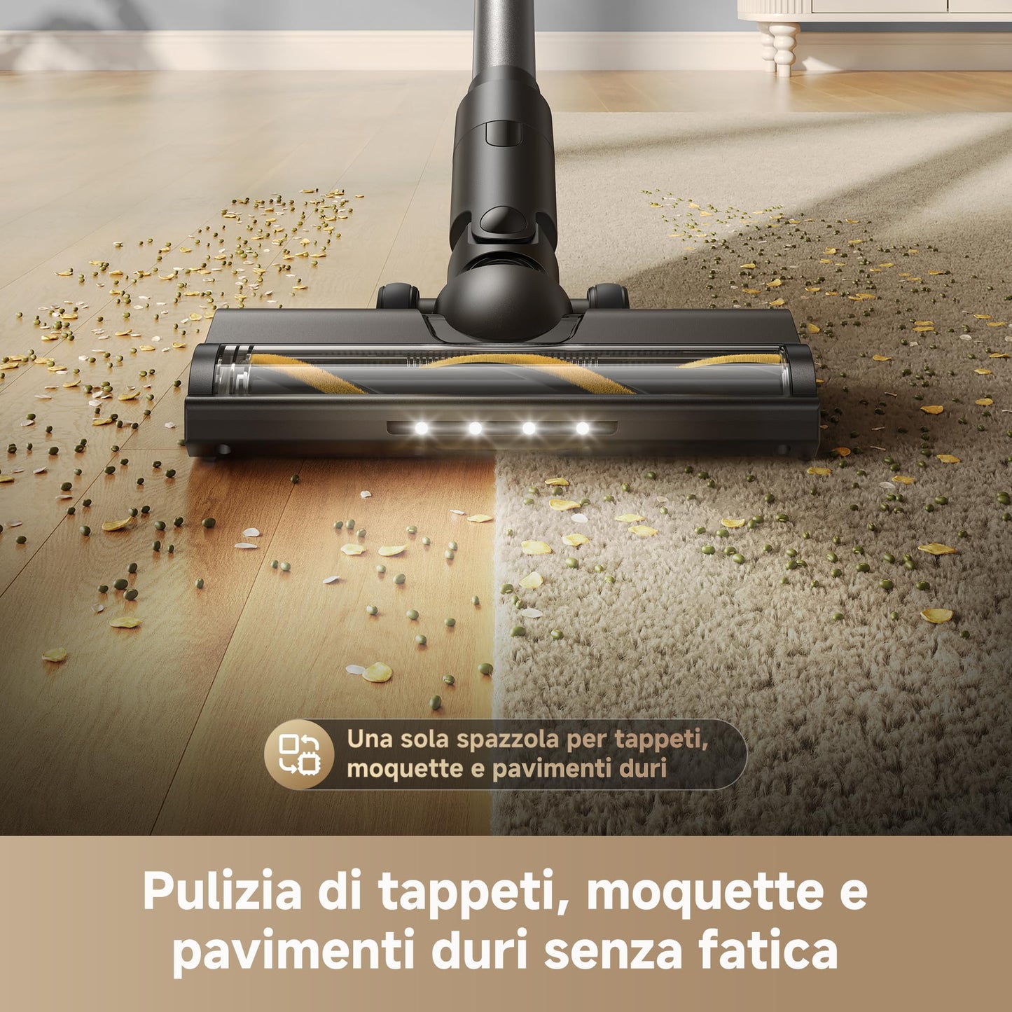 DREAME R20 Aspirapolvere Senza Fili con Tecnologia di rilevamento laser