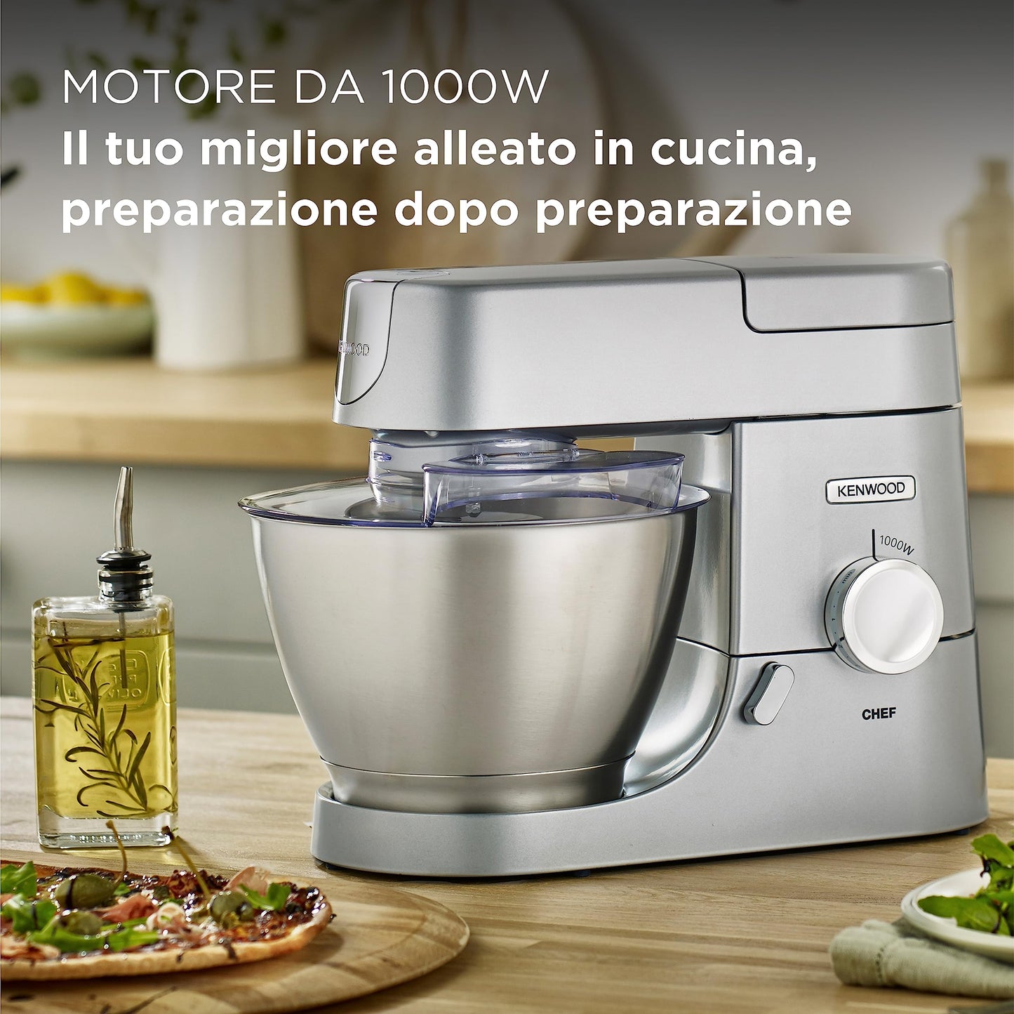 Kenwood Impastatrice Planetaria Chef XL con Ciotola da 6,7L - 1200W