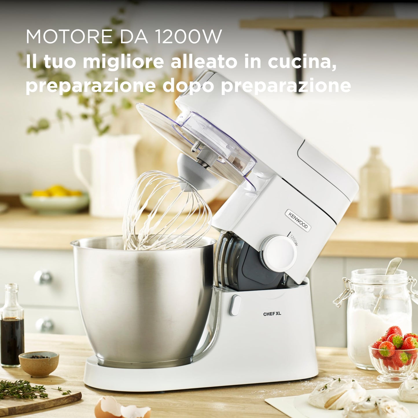 Kenwood Impastatrice Planetaria Chef XL con Ciotola da 6,7L - 1200W