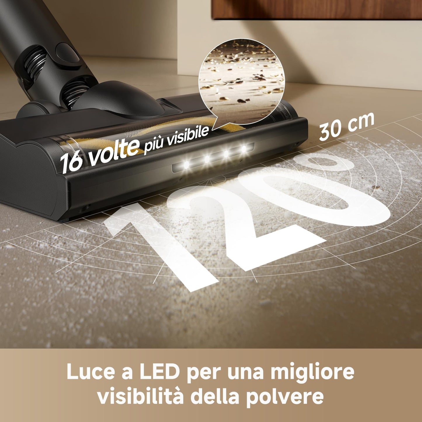 DREAME R20 Aspirapolvere Senza Fili con Tecnologia di rilevamento laser