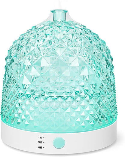 ALMA Diffusore Oli Essenziali in Vetro 200 ml con LED