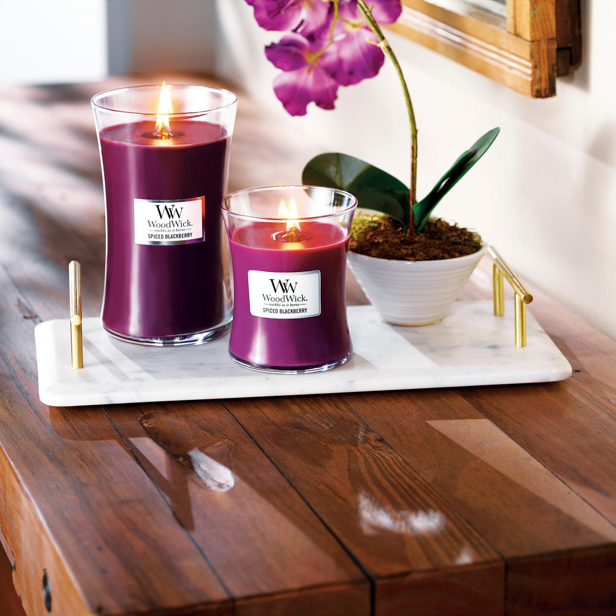 WoodWick Fireside Candela Profumata con Stoppino in Legno 609 g