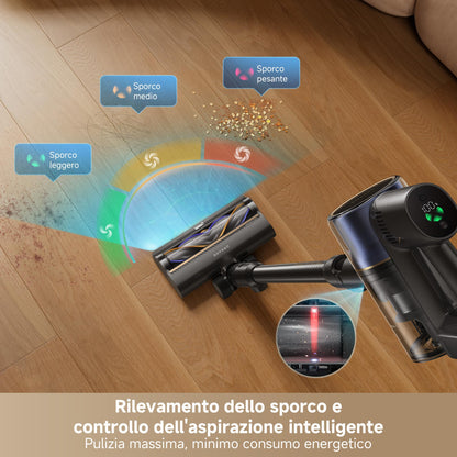 DREAME R20 Aspirapolvere Senza Fili con Tecnologia di rilevamento laser