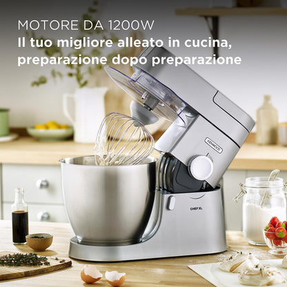 Kenwood Impastatrice Planetaria Chef XL con Ciotola da 6,7L - 1200W