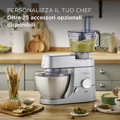 Kenwood Impastatrice Planetaria Chef XL con Ciotola da 6,7L - 1200W