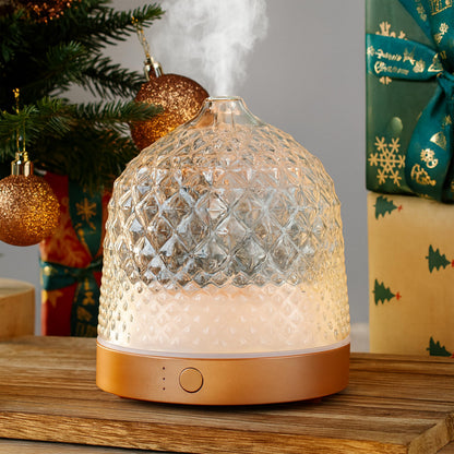 ALMA Diffusore Oli Essenziali in Vetro 200 ml con LED